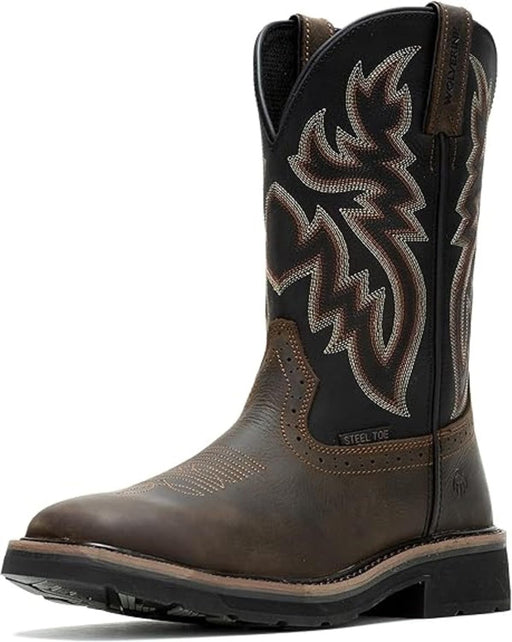 "Rugged  Rancher Steel Toe Work Boot - 10 Inch Square Toe"