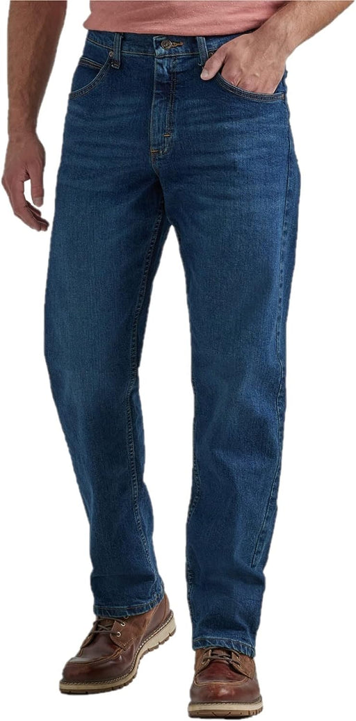 "Wrangler Men's Classic Flex Jeans - Relaxed Fit, 5-Pocket Style"