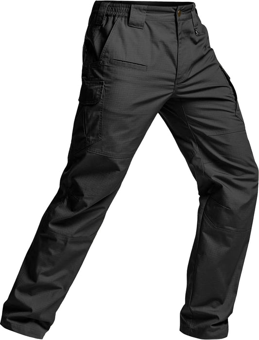 Men'S Tactical Pants, Water Resistant Ripstop Cargo Pants, Lightweight EDC Work Hiking Pants, Outdoor Apparel