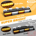 "Emergency Dash Strobe Lights: 2X16.8 Inch Amber White Security Light Bar with Controller"