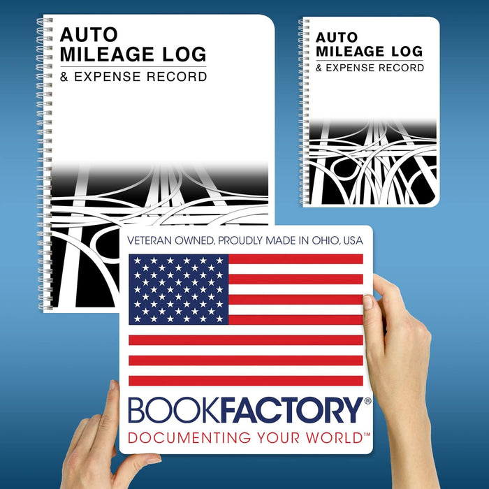 Mileage Log Book/Auto Mileage Expense Record Notebook for Taxes - 126 Pages - 5" X 7" Wire-O (Log-126-57Cw-A(Mileage))