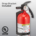 Fire Extinguisher for Home, 1-A:10-B:C, Dry Chemical Extinguisher, Red, Mounting Bracket Included, 2 Pack