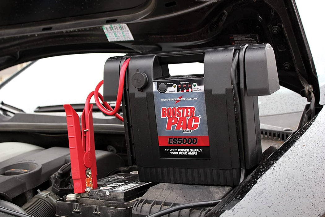 "Powerful  Booster PAC ES5000 Jump Starter - 1500 Peak Amps!"