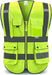 Multiple Pockets Class 2 High Visibility Reflective Safety Vest Men Women Work Construction Vest Meets ANSI Standards