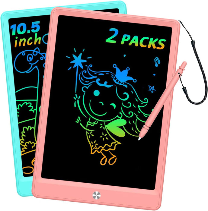 LCD Writing Tablet Doodle Board,10.5 Inch Colorful Drawing Pad,Electronic Drawing Tablet, Drawing Pads,Travel Gifts for Kids Ages 3 4 5 6 7 8 Year Old Girls Boys (Pink)