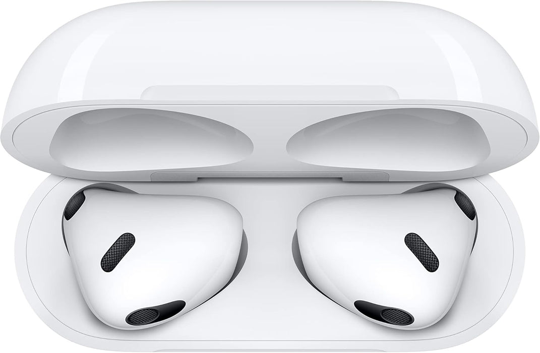 Airpods (3Rd Generation) Wireless Ear Buds, Bluetooth Headphones, Personalized Spatial Audio, Sweat and Water Resistant, Lightning Charging Case Included, up to 30 Hours of Battery Life