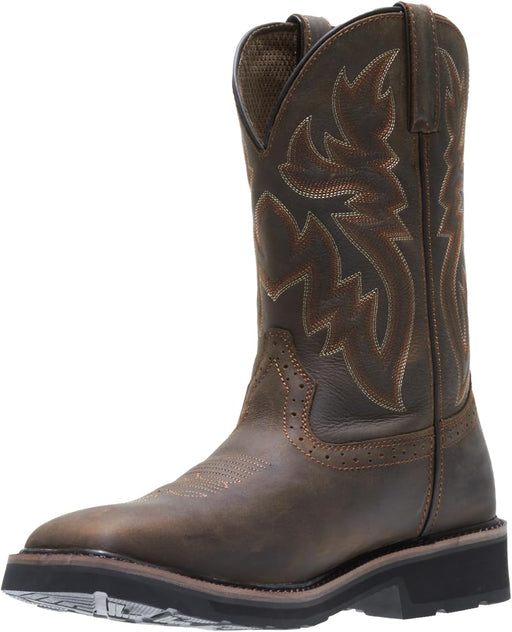 "Rugged  Rancher Steel Toe Work Boot - 10 Inch Square Toe"