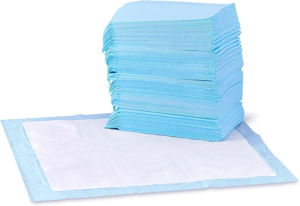 Dog and Puppy Pee Pads with 5-Layer Leak-Proof Design and Quick-Dry Surface for Potty Training, Standard Absorbency, X-Large, 28 X 34 Inch - Pack of 60, Blue & White