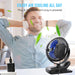 USB Clip on Fan, Portable Small Fan with Cord Powered, 3 Speeds Strong Airflow, with Sturdy Clamp, Quiet Personal Desk Fan