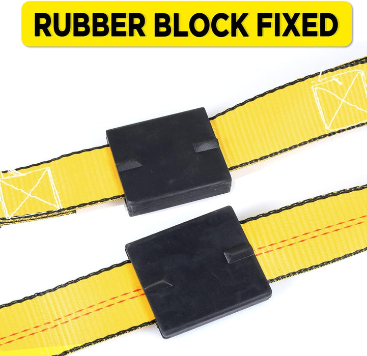 Car Tie down Straps for Trailers - 4 Pack Car Hauler Straps, 2" X 120" Trailer Straps, 10,000Lb Break Strength Tire Straps for a Car Trailer,Truck,Utv Tie down Straps over the Wheel Straps,Car Straps