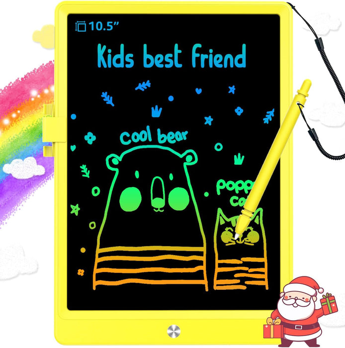 LCD Writing Tablet Doodle Board,10.5 Inch Colorful Drawing Pad,Electronic Drawing Tablet, Drawing Pads,Travel Gifts for Kids Ages 3 4 5 6 7 8 Year Old Girls Boys (Pink)