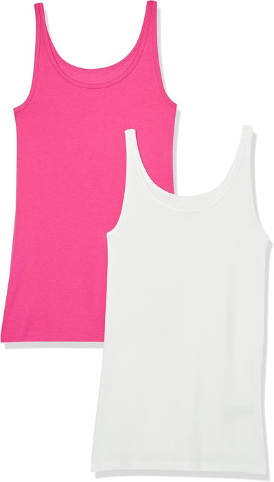 Women'S Slim-Fit Thin Strap Tank Top, Pack of 2