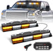 "Emergency Dash Strobe Lights: 2X16.8 Inch Amber White Security Light Bar with Controller"