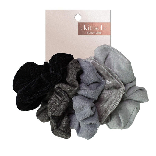 Terracotta Satin Hair Scrunchies for Women - Softer than Silk, No Damage, Silk Ponytail Holders, 5 Count