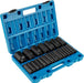 Impact Socket Set 1/2 Inches 19 Piece, Deep Socket, 6-Point Sockets, Rugged Construction, Cr-V, 1/2 Inches Drive Socket Set Impact 3/8 Inch - 1-1/2 Inch, with a Storage Cage