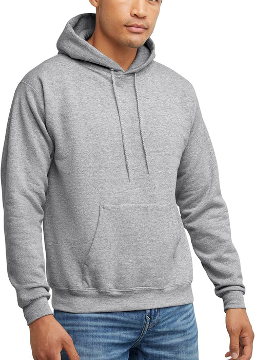 Men'S Ecosmart Hoodie, Midweight Fleece Sweatshirt, Pullover Hooded Sweatshirt for Men