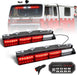 "Emergency Dash Strobe Lights: 2X16.8 Inch Amber White Security Light Bar with Controller"