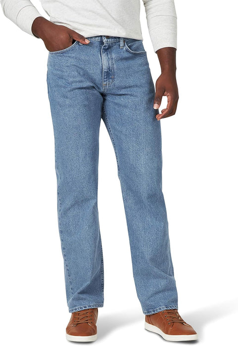 "Wrangler Men's Classic Flex Jeans - Relaxed Fit, 5-Pocket Style"