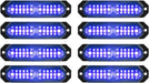 "Ultra Slim 12-LED Sync Feature Strobe Lights for Truck Car Vehicle - Emergency Beacon Hazard Warning Lights"