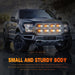 "Ultra Slim LED Emergency Strobe Lights - 8-Pcs Sync Feature for Trucks, Vehicles, Construction - Amber/White"