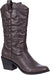 Cowboy Boots for Women Mid-Calf Boot Embroidered Stiching Western Cowgirl Boots Low Stacked Heel