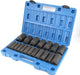 19Pcs 1/2" Impact Socket Set, 6-Point Deep Socket, Cr-V Steel, 3/8 Inch - 1-1/2 Inch