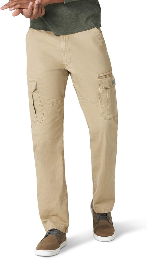 "Wrangler Men's Stretch Cargo Pants - Relaxed Fit and Authentic Style"