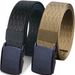 2 Pack Nylon Belt Outdoor Military Web Belt 1.5" Men Tactical Webbing Belt