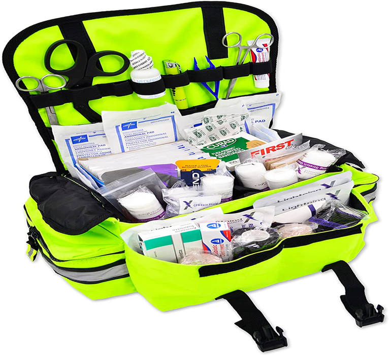 Lightning X Small Medic First Responder EMT Trauma Bag Stocked First Aid Trauma Fill Kit A