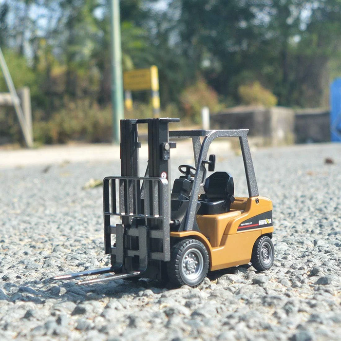 Forklift Trucks Toy Alloy Fork Truck Models Warehouse Construction Truck Vehicle Model Engineering Car Toy Boy Gift (Forklift)