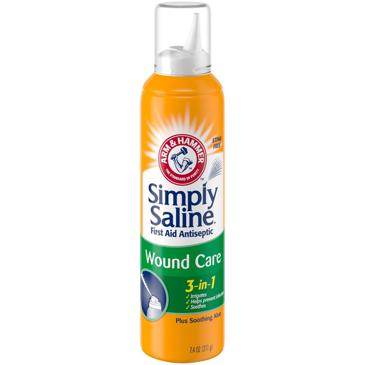 Simply Saline First Aid Antiseptic Wound Care, 3-In-1, 7.4 OZ