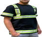 Reflective Safety Work Shirts for Men - High Visibility Short Sleeve T Shirts ANSI Class 3 Gear with Reflective Tape