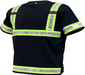 Reflective Safety Work Shirts for Men - High Visibility Short Sleeve T Shirts ANSI Class 3 Gear with Reflective Tape