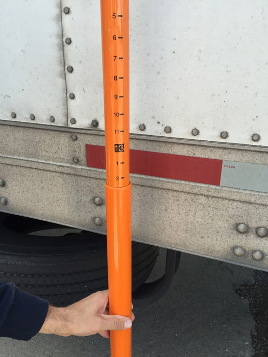 Heavy Duty 15' Load Height Measuring Stick - Adjustable Height Stick for Trucks & Trailer with Carrying Bag