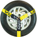 Car Tie down with Flat Hooks - Lasso Style - 2 Inch X 96 Inch - 4 Pack - Classic Yellow - 3,300 Pound Safe Working Load