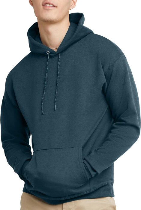 Men'S Ecosmart Hoodie, Midweight Fleece Sweatshirt, Pullover Hooded Sweatshirt for Men