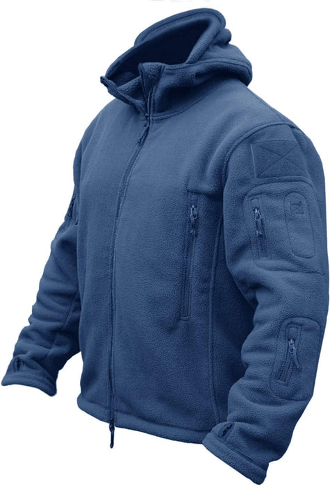 Men'S Military Tactical Sport Warm Fleece Hooded Outdoor Adventure Jacket Coats