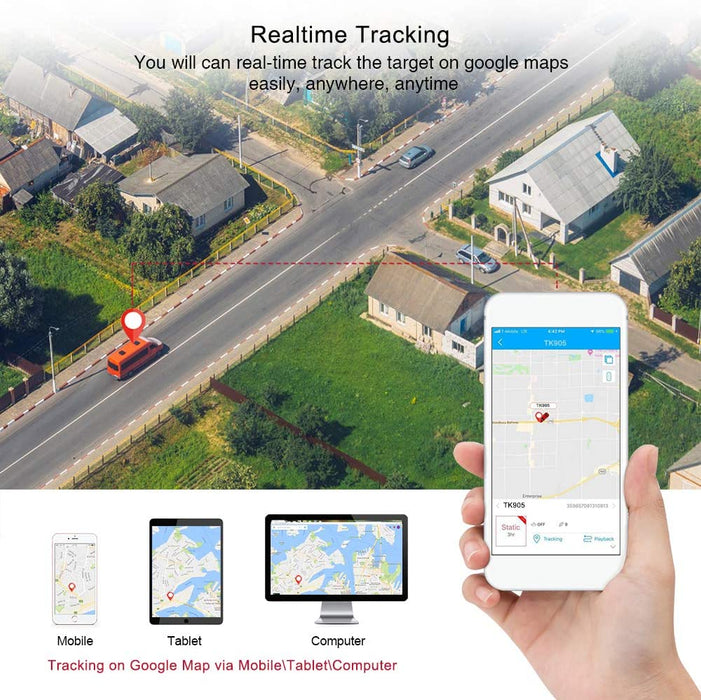 Magnetic GPS Tracker for Vehicles Car GPS Tracker Device Real Time GPS Tracker for Car Motorcycles Trucks Vehicles - 4G TK905