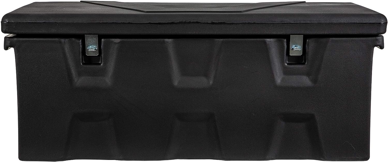 Buyers Products 1712240 Black Poly All-Purpose Chest, 44 X 17.5 X 19 Inch, 6.3 Cu. Ft, Polymer Truck Tool Box, Made in the USA, Contractor Toolbox for Storage and Organization, Durable Job Box