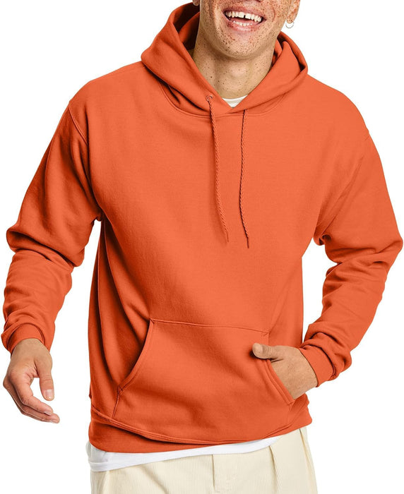 Men'S Ecosmart Hoodie, Midweight Fleece Sweatshirt, Pullover Hooded Sweatshirt for Men