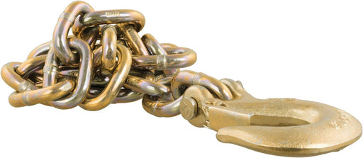 80316 35-Inch Trailer Safety Chain with 3/8-In Clevis Snap Hook, 24,000 Lbs Break Strength, YELLOW ZINC