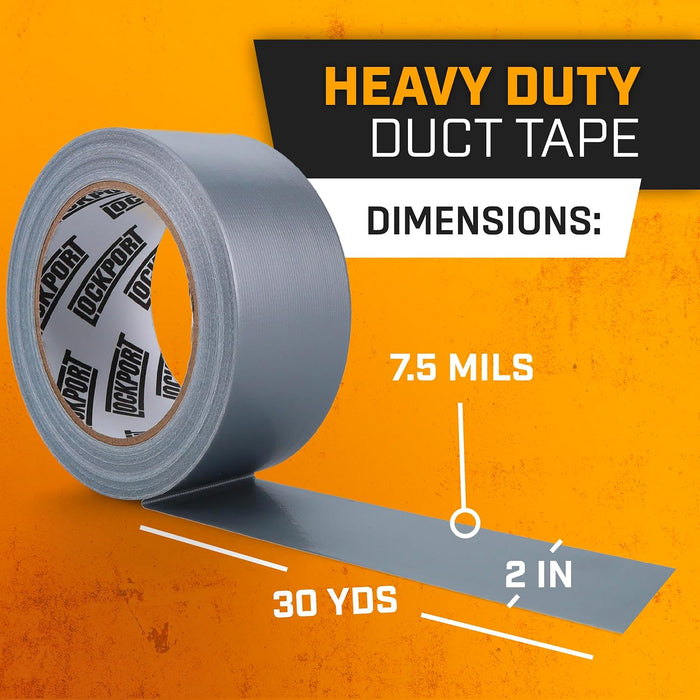 Silver Duct Tape - 6 Roll Multi Pack - 90 Feet X 2 Inch - Duct Tape Heavy Duty - Waterproof - No Residue - Strong Tape - Bulk Value-Easy Tear - Industrial Use- DIY Home Repair